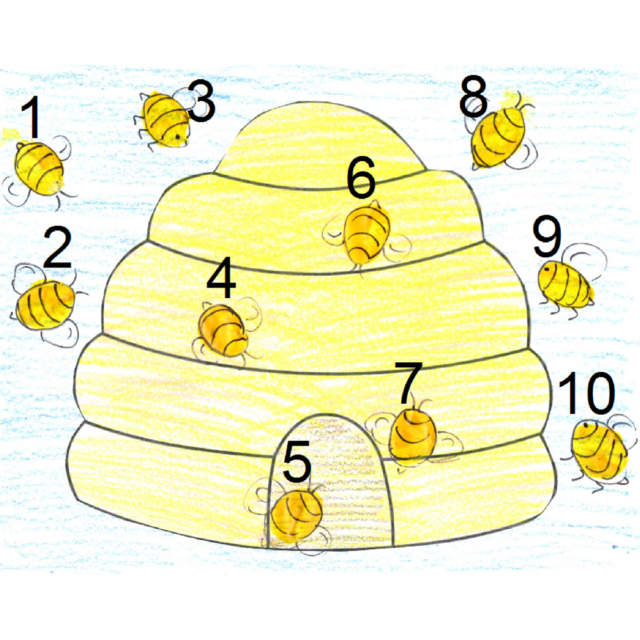 printable-counting-bee-worksheet