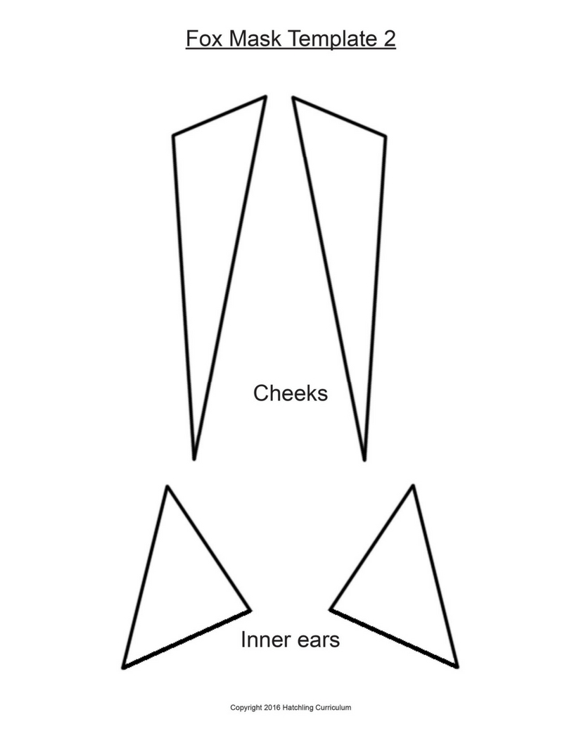 fox mask activity hatchling curriculum