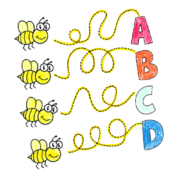 bee to letter tracing activity